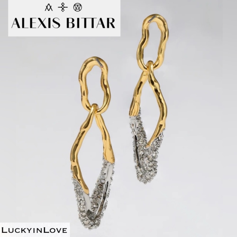 ALEXIS BITTAR • Solanales Double Link Post Earrings